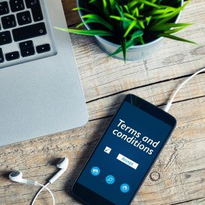 les conditions générales d'utilisation d'application mobile