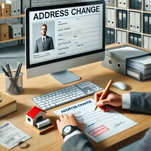 Modifier une adresse d’entreprise